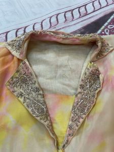 Elegant Tie-Dye coord Kurta Set