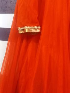 Net Long Anarkali Kurti