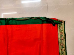 Silk Brand New Saree With Blouse And Petticoat