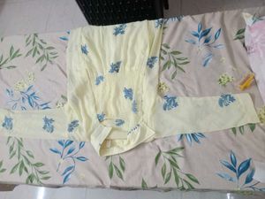 yellow and grey kurta tops