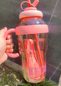 New Cute Pink Ice Cream Water Bottle