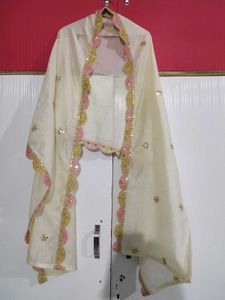 Cream Kurta with Embroidery