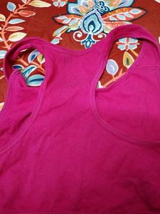 Pink Sports Bra
