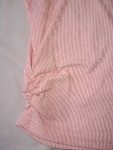Pink Lace Trimmed Square Neck Top