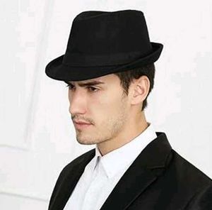 🎩Classic Black Fedora Hat