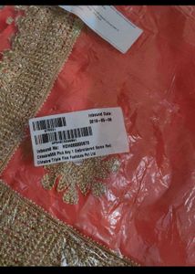 heavy embroidered party wear saree new with tag