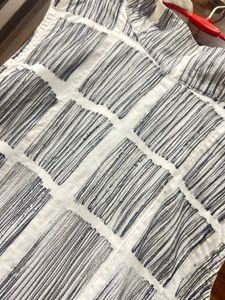 armani exchange Textured Black &amp; White Dress