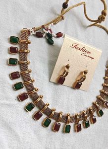 Elegant Necklace Earring Set 💝