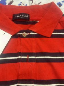 POLO-RAPA CLUB Red Collar Shirt – Bold &amp; Confident