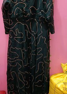 Green Gown With Dupatta