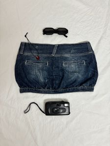 Y2k Micro Mini Denim Skirt