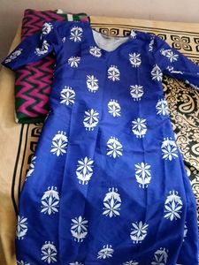 Blue Printed Kurta
