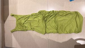 Lime Ruched Bodycon Dress