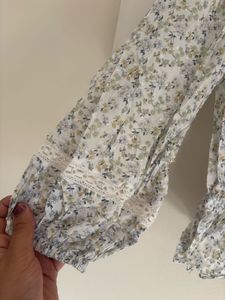 Floral Smocked Long Sleeve Blouse