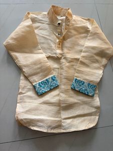 kids Traditional Silk Dhoti Kurta Set