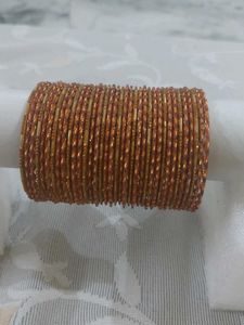 36 Pc Sparkling Copper Bangles Set