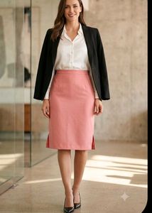 Chic Pink Pencil Skirt