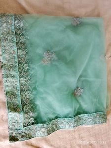 Mint Green Embroidered Lehenga