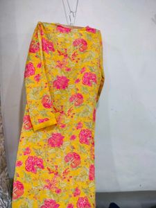 Yellow Floral Kurta