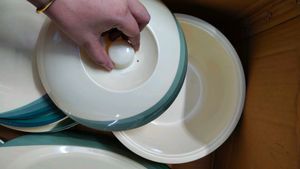 Brand New Premium Melamine Full Dinner Set – 22 Pc