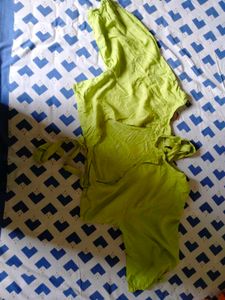 Lime Green Ethnic Blouse