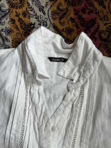 Flowy White mini dress