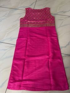 pink silk Kurta