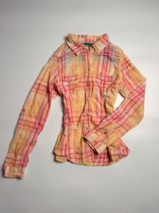 Plaid Button-Up Shirt