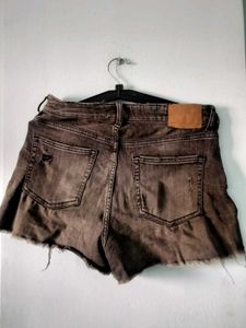 Distressed Denim Shorts