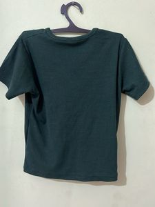 Ribbed V-Neck T-Shirt