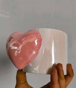 Korean Pinterest Heart Handle Mug