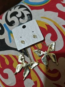 Elegant Gold-Tone Dangle Earrings