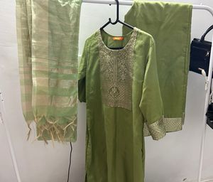 Elegant Green Kurta Set with Dupatta