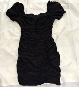 black bodycon dress 🕷️🖤