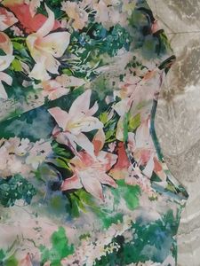 Floral Print Sheer Top
