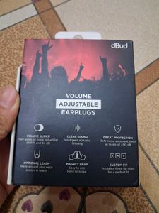 dBud Volume Adjustable Noise Reduction Earplugs
