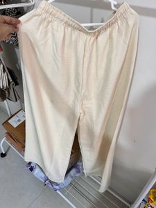 Comfortable Cream Palazzos