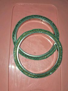 new Green Beaded Bangles Set pick up 2