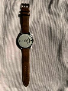 brown classic watch
