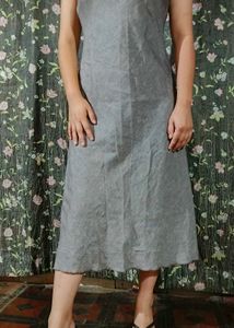 Gray A-Line Dress