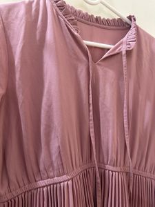 Elegant Pleated Midi Dress