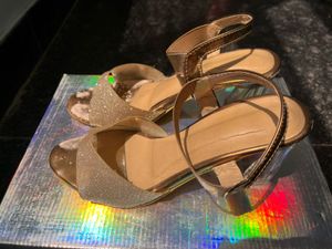 Sparkly Ankle Strap Heels