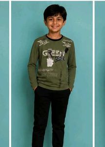 Green Full Sleeves Shirt for kids boys