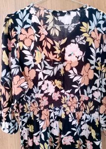 Fig Brand 🌈 Floral Print Fit &amp; Flare Dress