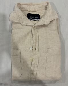 Beige Linen Blend Shirt – Size s