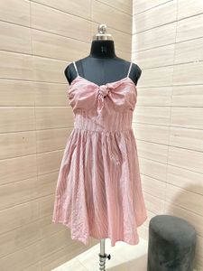 H&amp;M Pintresty 🌸Striped Pink Sundress