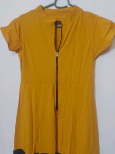 Mustered Coloured Maxi Dress For Summers.