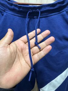 Nike Big Swoosh French-Terry Blue Jogger