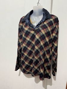 Cozy Plaid Long Sleeve Top