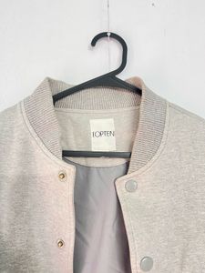 TOPTEN Grey &amp; Black Varsity Jacket